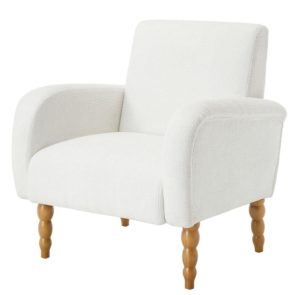 Rubea armchair, White Pola Fabric