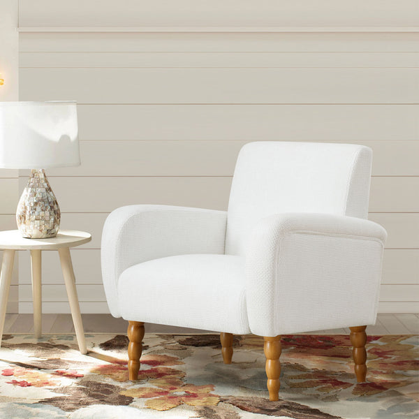 Rubea armchair, White Pola Fabric