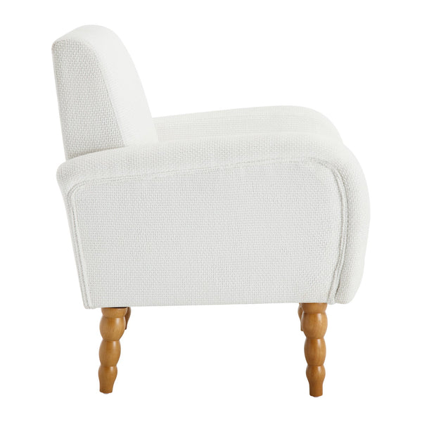 Rubea armchair, White Pola Fabric