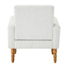 Rubea armchair, White Pola Fabric