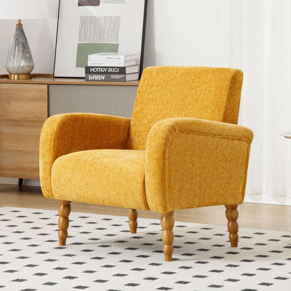 Rubea armchair, Yellow Pola Fabric