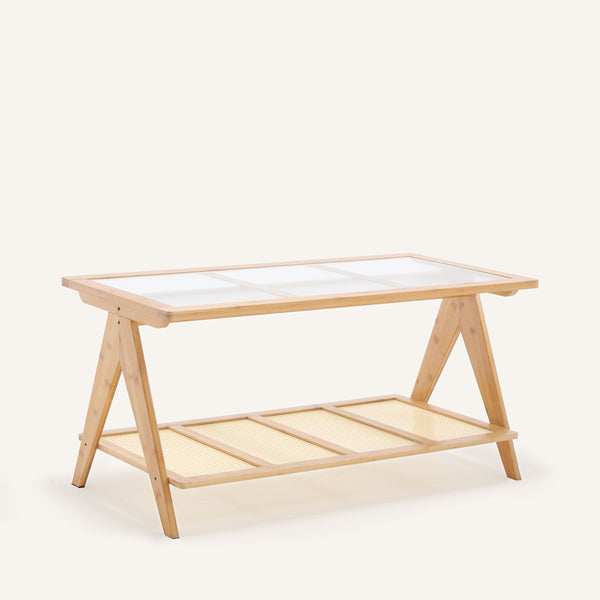 Sankar coffee table, Natural Bamboo