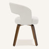 Shekeri Dining Chair in White Rinot Leather