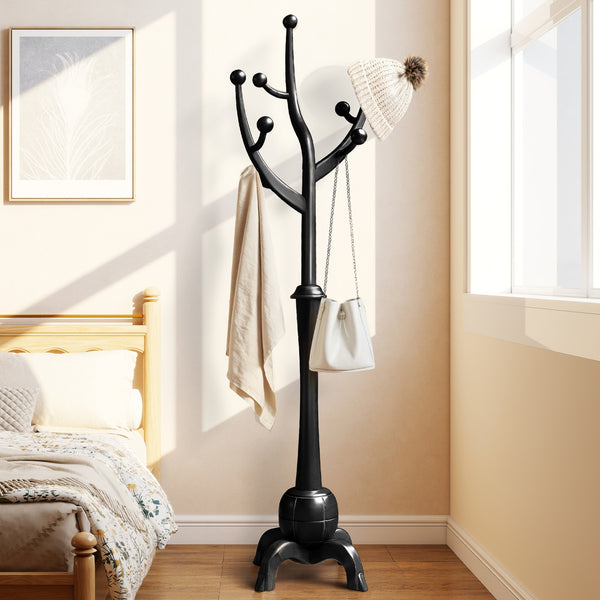 Skyang Coat Rack in Black Rubberwood