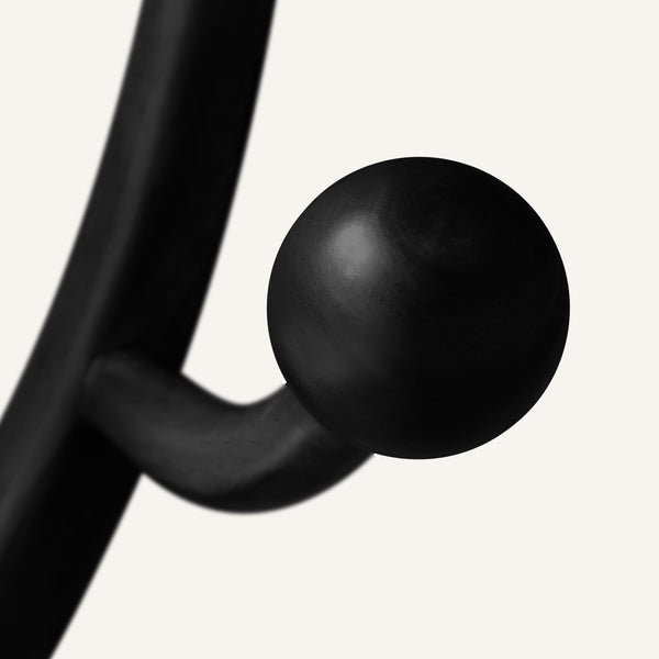 Skyang Coat Rack in Black Rubberwood
