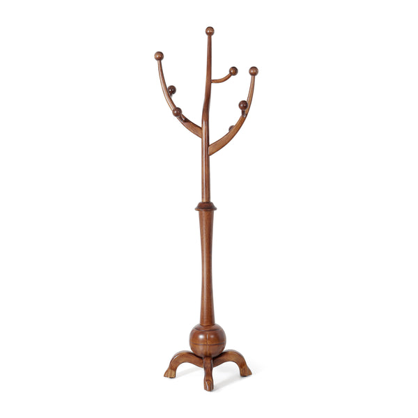 Skyang Coat Rack in Brown Rubberwood