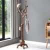 Skyang Coat Rack in Brown Rubberwood