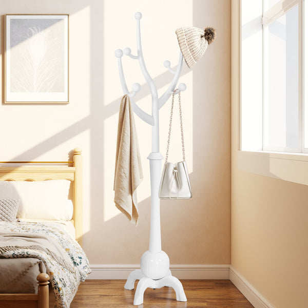 Skyang Coat Rack in White Rubberwood