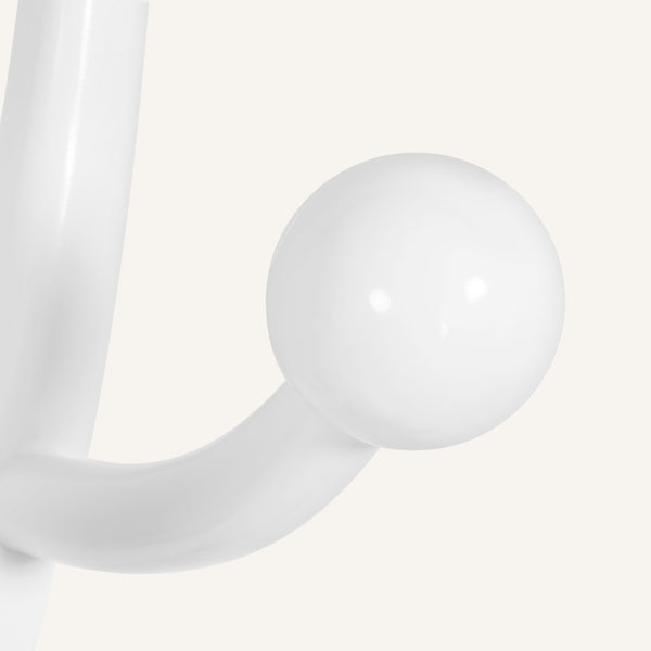 Skyang Coat Rack in White Rubberwood