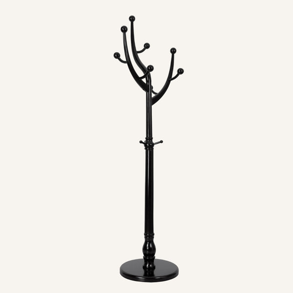 Skyang II Coat Rack in Black Rubberwood