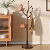 Skyang II Coat Rack in Brown Rubberwood