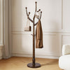 Skyang II Coat Rack in Brown Rubberwood