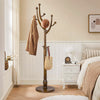 Skyang II Coat Rack in Brown Rubberwood