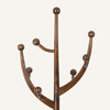 Skyang II Coat Rack in Brown Rubberwood