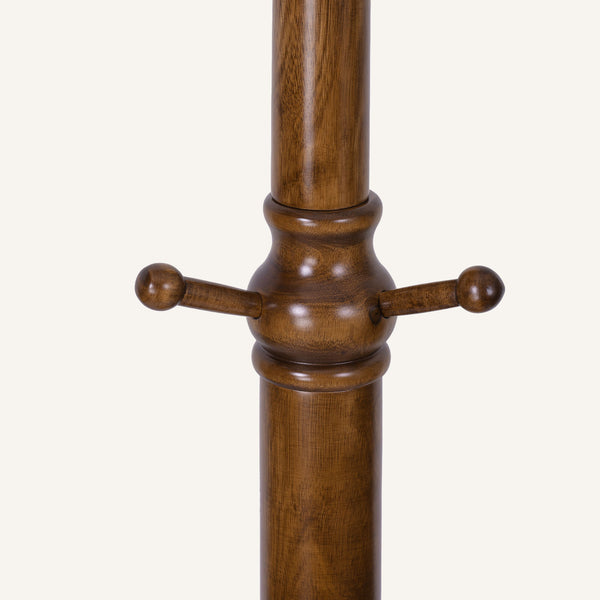 Skyang II Coat Rack in Brown Rubberwood
