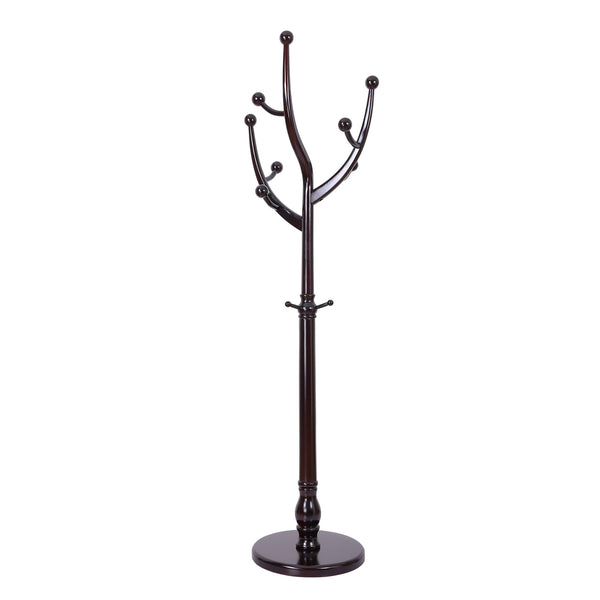 Skyang II Coat Rack in Umber Rubberwood
