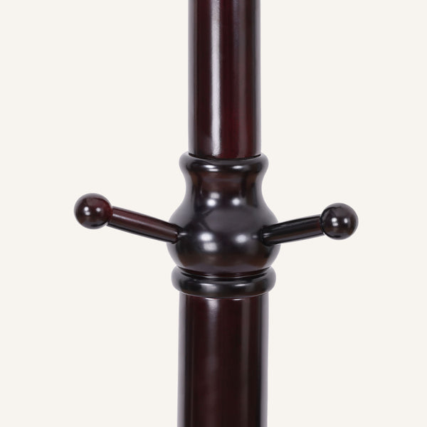 Skyang II Coat Rack in Umber Rubberwood