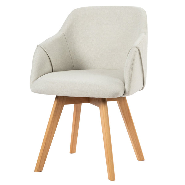Strong Ale dining chair, Beige Lidi Fabric