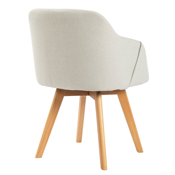 Strong Ale dining chair, Beige Lidi Fabric