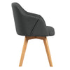 Strong Ale dining chair, Gray Lidi Fabric