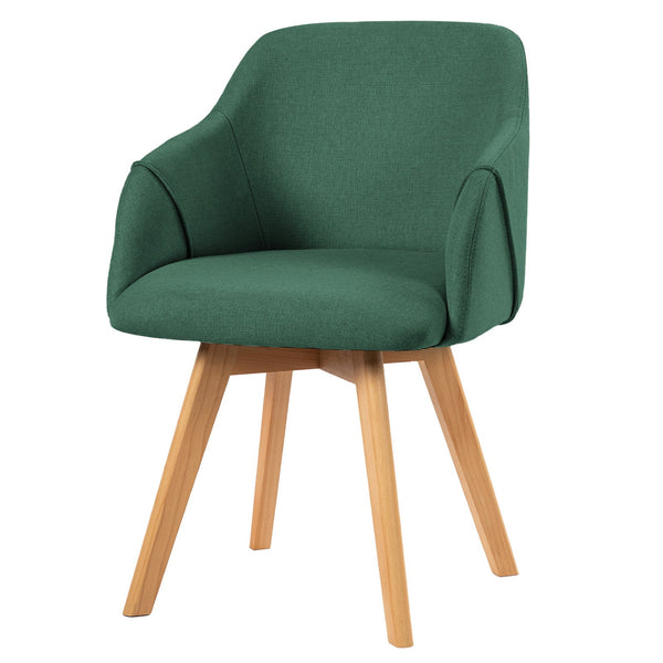 Strong Ale dining chair, Green Lidi Fabric
