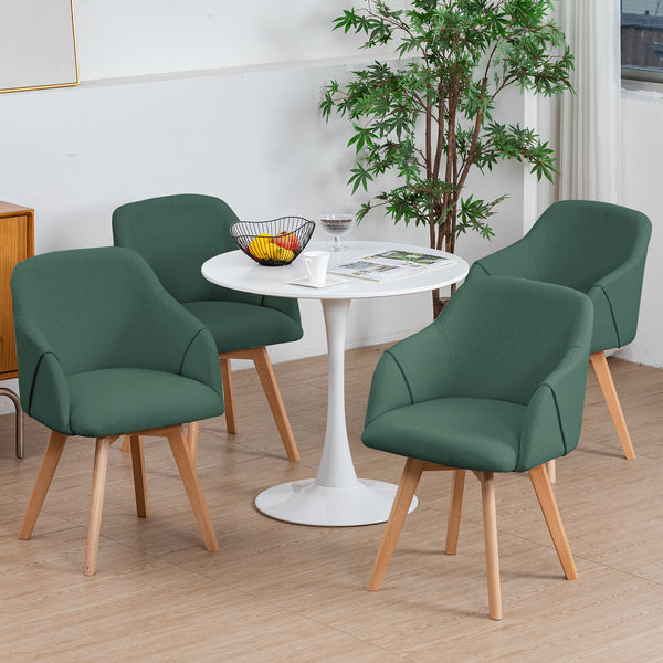 Strong Ale dining chair, Green Lidi Fabric