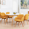 Strong Ale dining chair, Yellow Lidi Fabric
