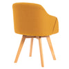 Strong Ale dining chair, Yellow Lidi Fabric