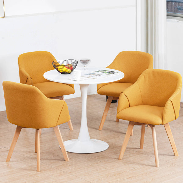Strong Ale dining chair, Yellow Lidi Fabric