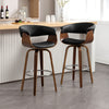 Syrah Bar Stool in Black Hron Leather, Bar Height