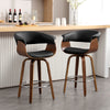 Syrah Bar Stool in Black Hron Leather, Counter Height
