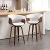 Syrah Bar Stool in Cream Hron Leather, Counter Height
