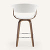 Syrah Bar Stool in Cream Hron Leather, Counter Height