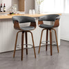 Syrah Bar Stool in Gray Hron Leather, Bar Height
