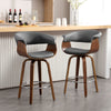 Syrah Bar Stool in Gray Hron Leather, Counter Height