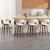 Syrah Bar Stool in Ivory Hron Leather, Counter Height
