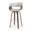 Syrah Bar Stool in Moonlight Sarma Leather, Bar Height
