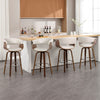 Syrah Bar Stool in Moonlight Sarma Leather, Bar Height