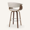 Syrah Bar Stool in Moonlight Sarma Leather, Bar Height