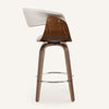 Syrah Bar Stool in Moonlight Sarma Leather, Counter Height