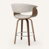 Syrah Bar Stool in Moonlight Sarma Leather, Counter Height