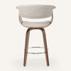 Syrah Bar Stool in Moonlight Sarma Leather, Counter Height