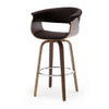 Syrah Bar Stool in Umber Hron Leather, Bar Height