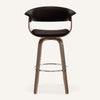 Syrah Bar Stool in Umber Hron Leather, Bar Height