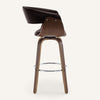 Syrah Bar Stool in Umber Hron Leather, Bar Height
