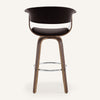 Syrah Bar Stool in Umber Hron Leather, Bar Height