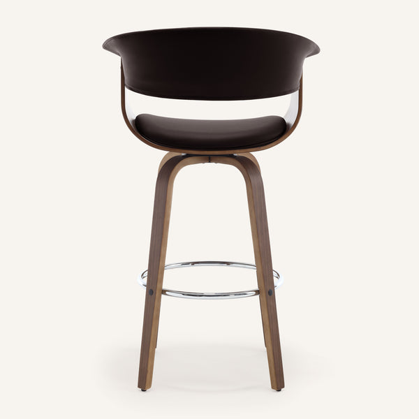 Syrah Bar Stool in Umber Hron Leather, Bar Height