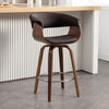 Syrah Bar Stool in Umber Hron Leather, Counter Height