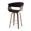 Syrah Bar Stool in Umber Hron Leather, Counter Height