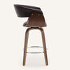 Syrah Bar Stool in Umber Hron Leather, Counter Height